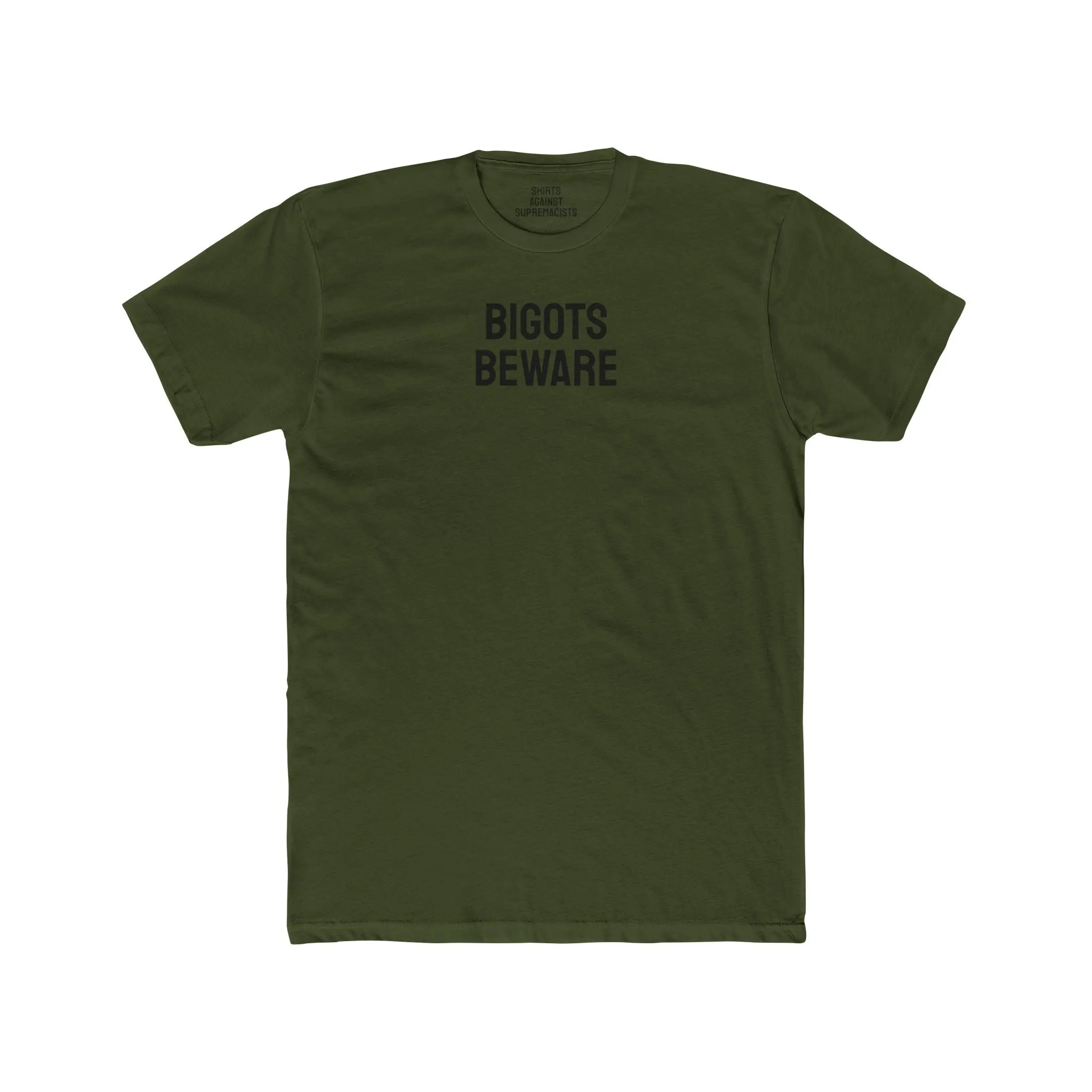 Bigots Beware - Unisex Cotton Crew Tee