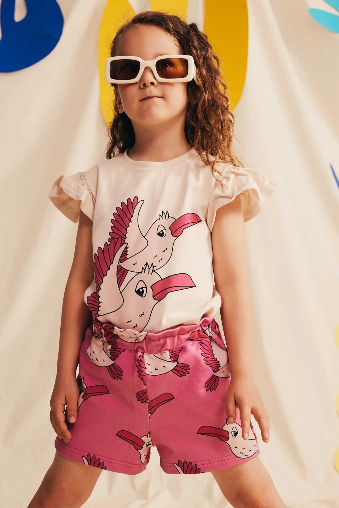 Birdie Pink Paperbag Shorts