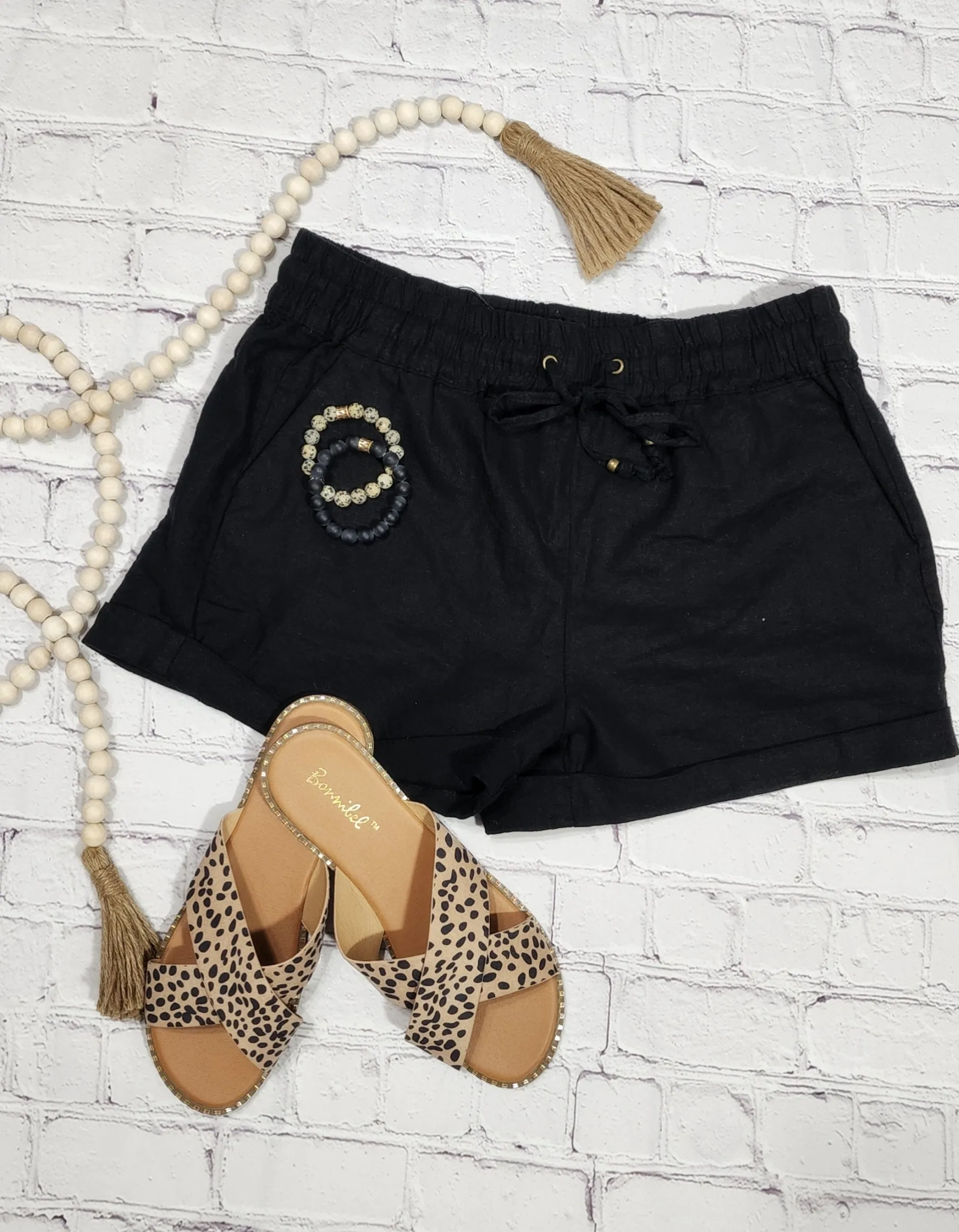 Black Free Style Shorts