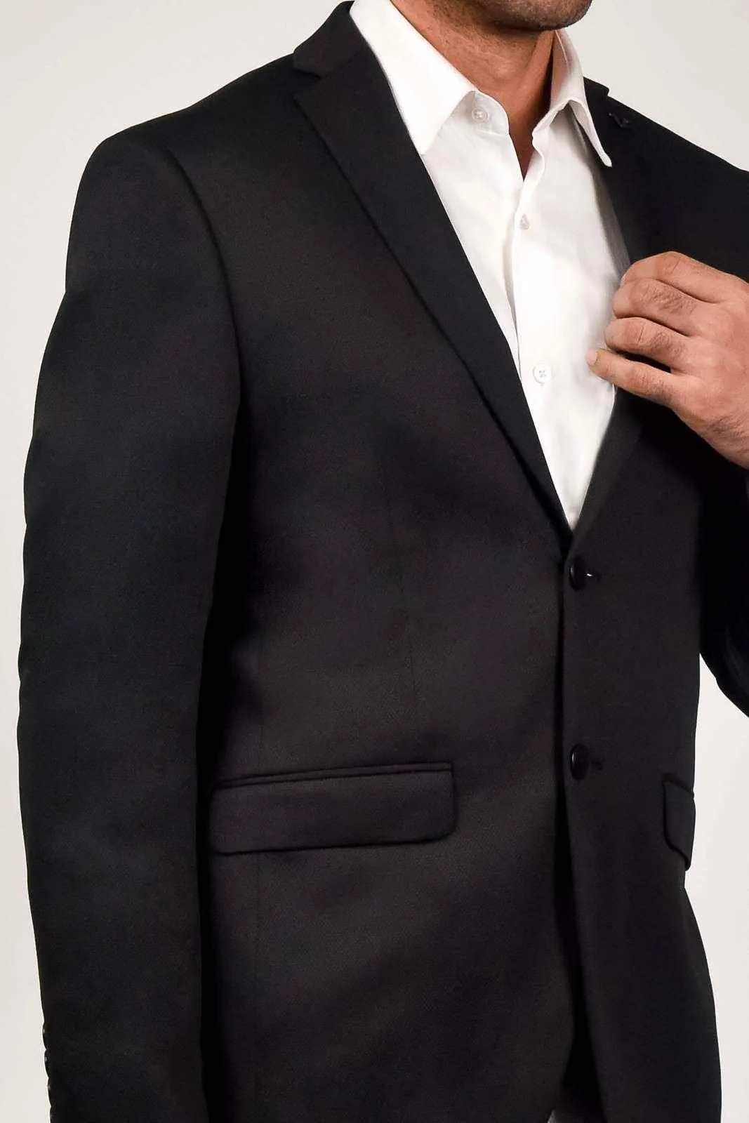 Black Knitted Fashion Blazer