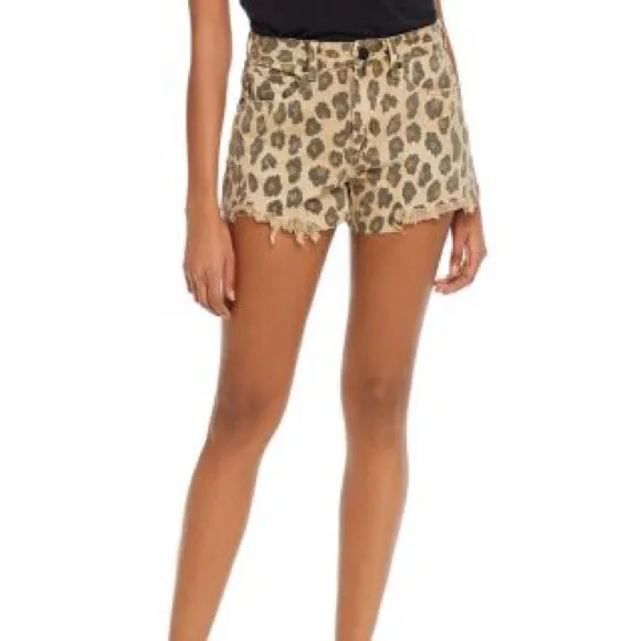 BLANKNYC cheeta jean shorts