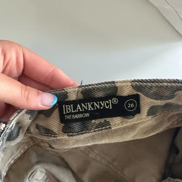 BLANKNYC cheeta jean shorts