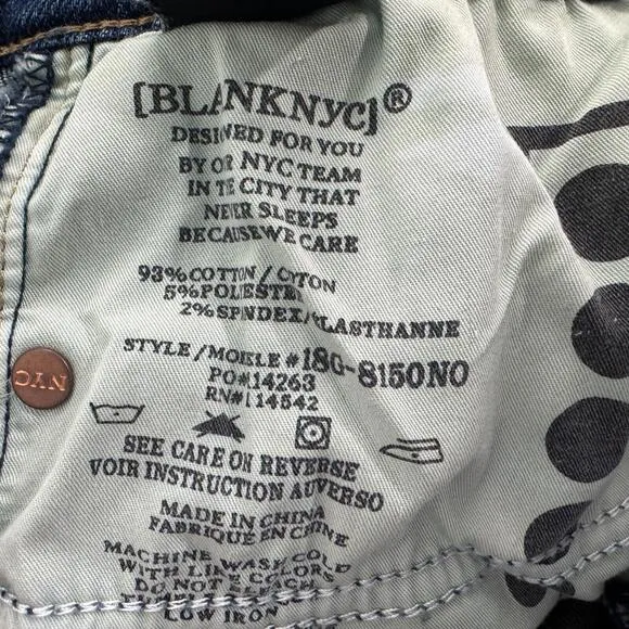 BLANKNYC Women’s Size 32 Blue Dress Down Party The Fulton Denim Boyfriend Shorts