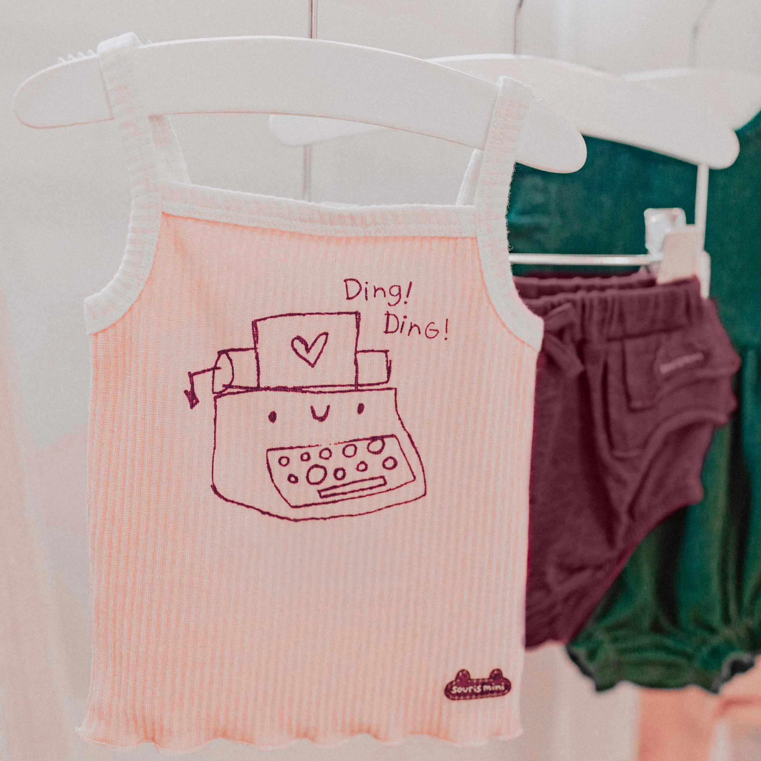 Bloomer bourgogne en coton extensible, naissance || Burgundy bloomer in stretch cotton, newborn