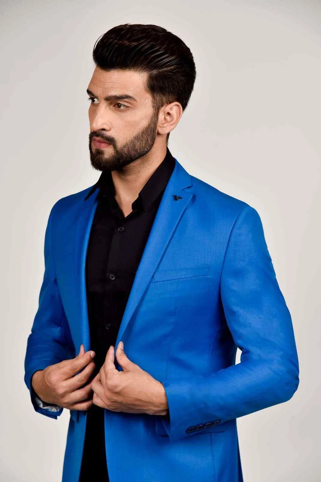 Blue Dobby Blazer