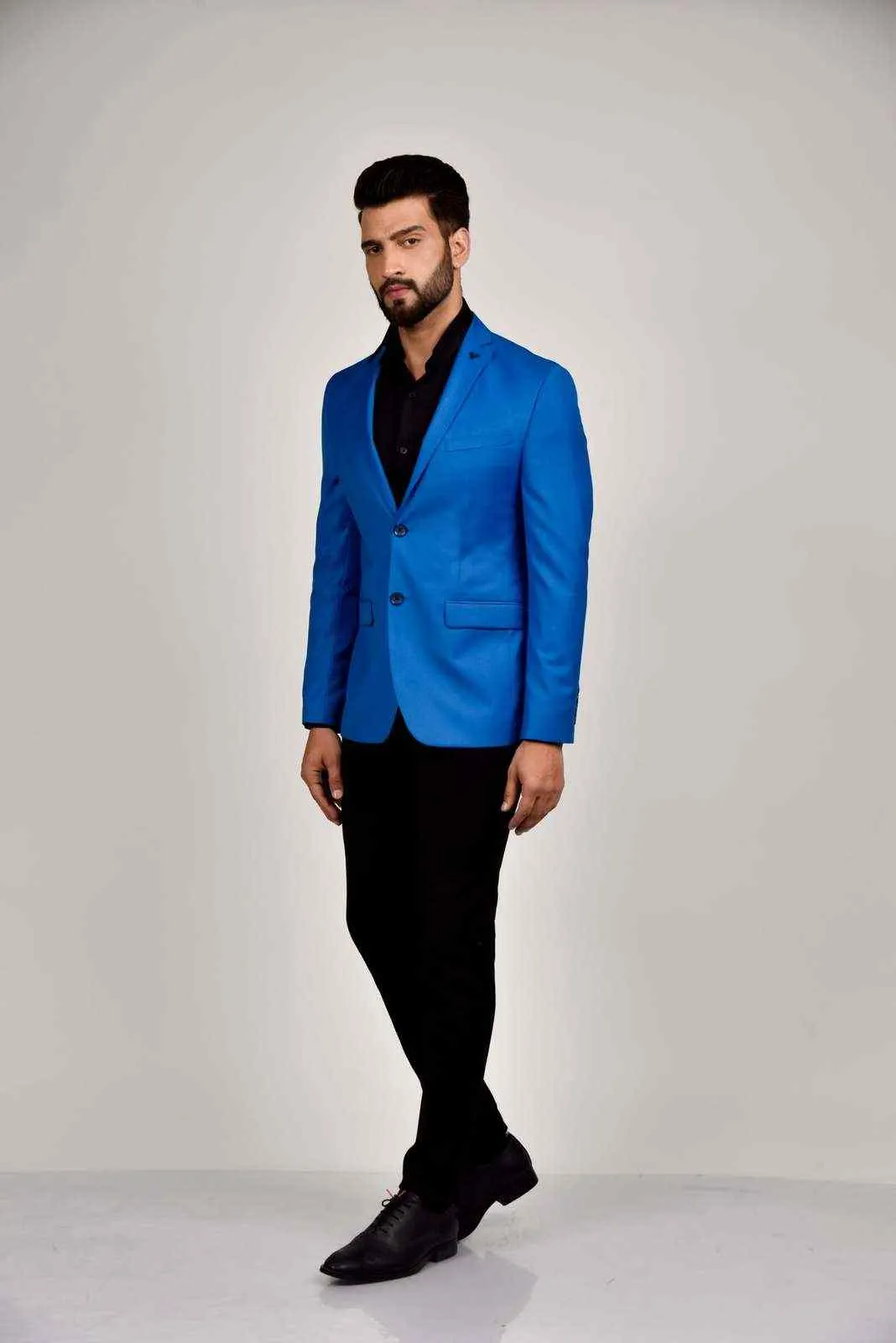 Blue Dobby Blazer