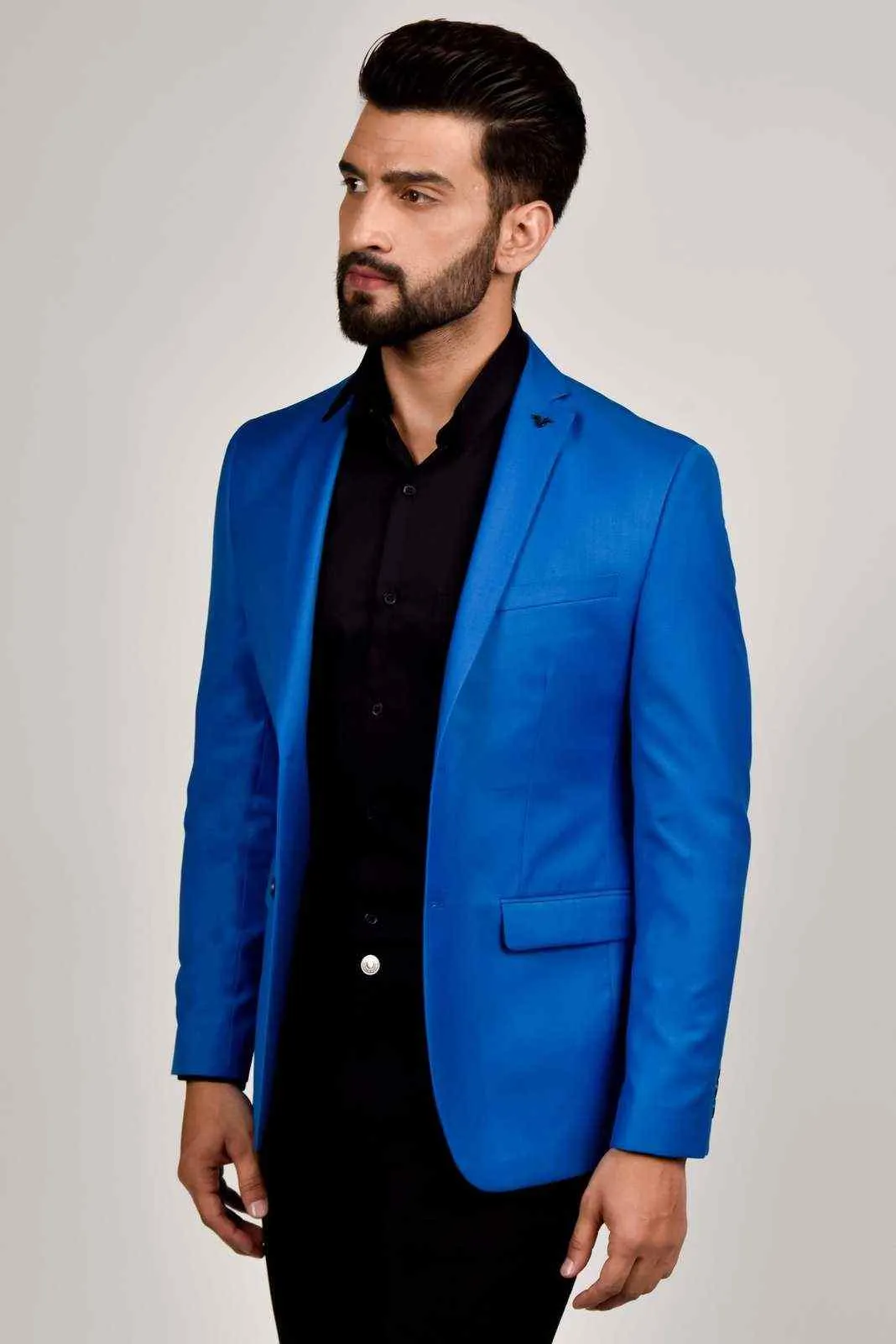 Blue Dobby Blazer
