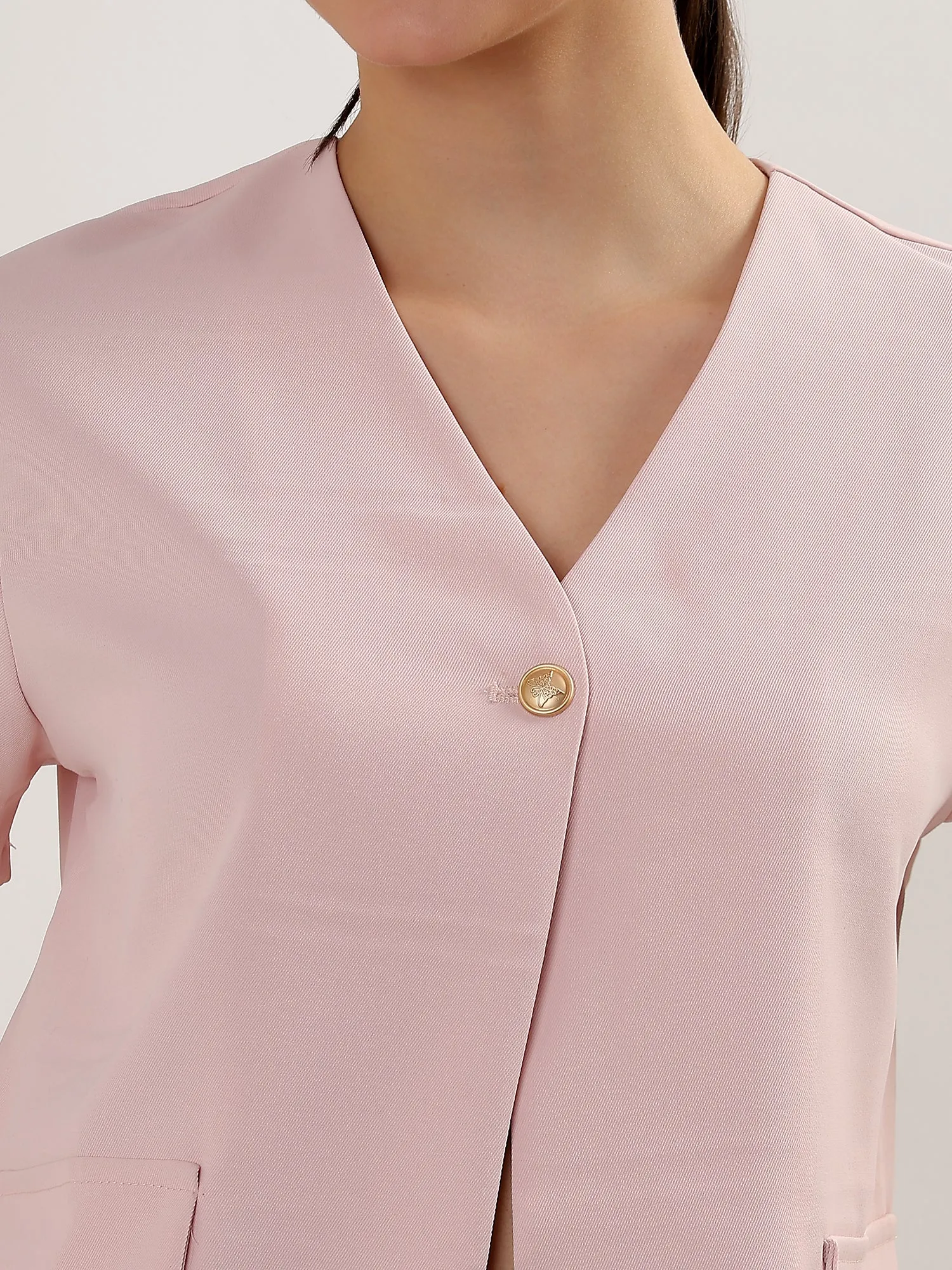 Blush Structured Shorts Set (TOP BOTTOM)