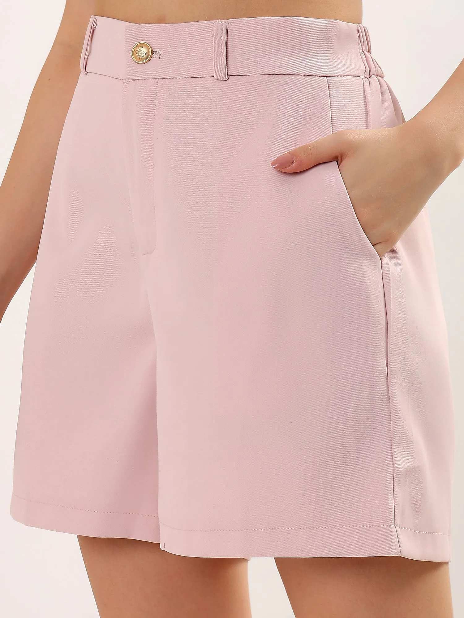 Blush Structured Shorts Set (TOP BOTTOM)