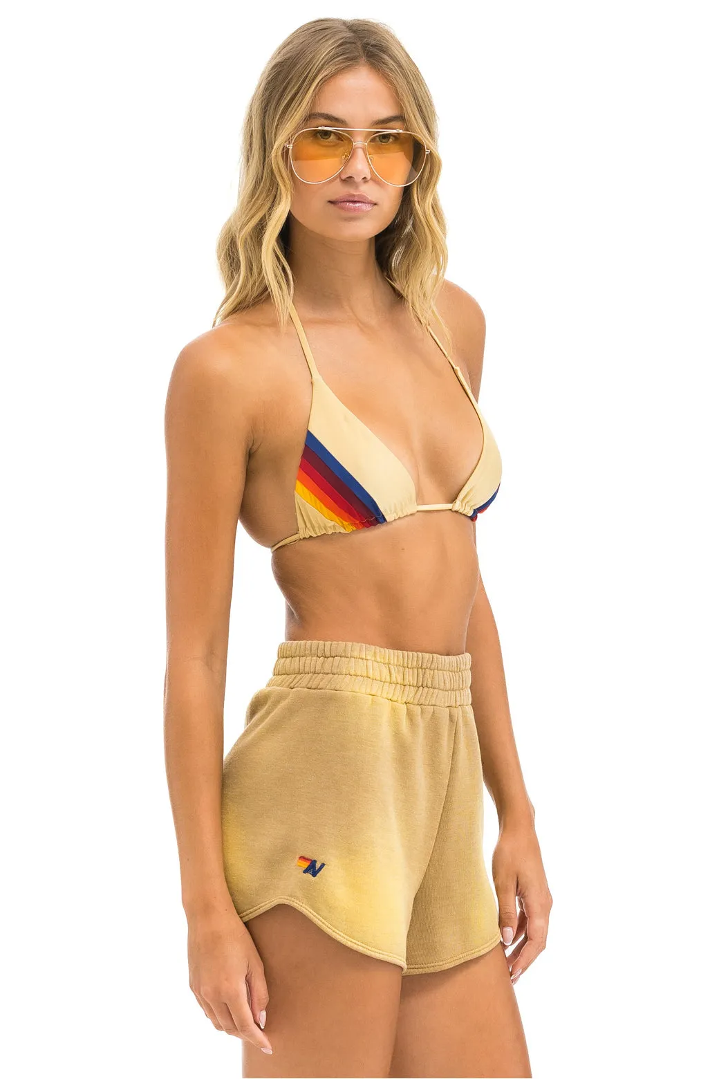 BOLT STITCH CLUB SHORTS - FADED TAN