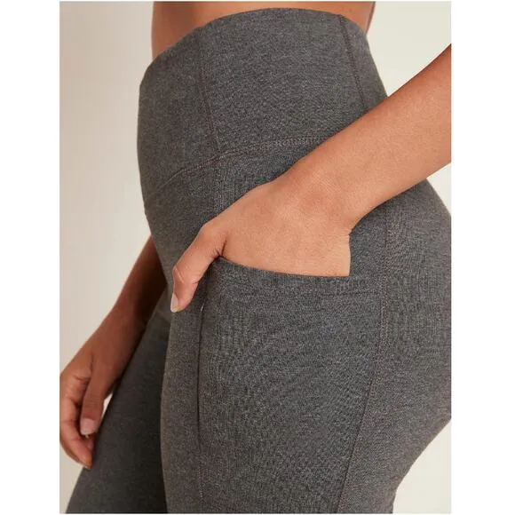 Boody Women's Dark Marl Motivate 8&quot; High-Waist Shorts Size L