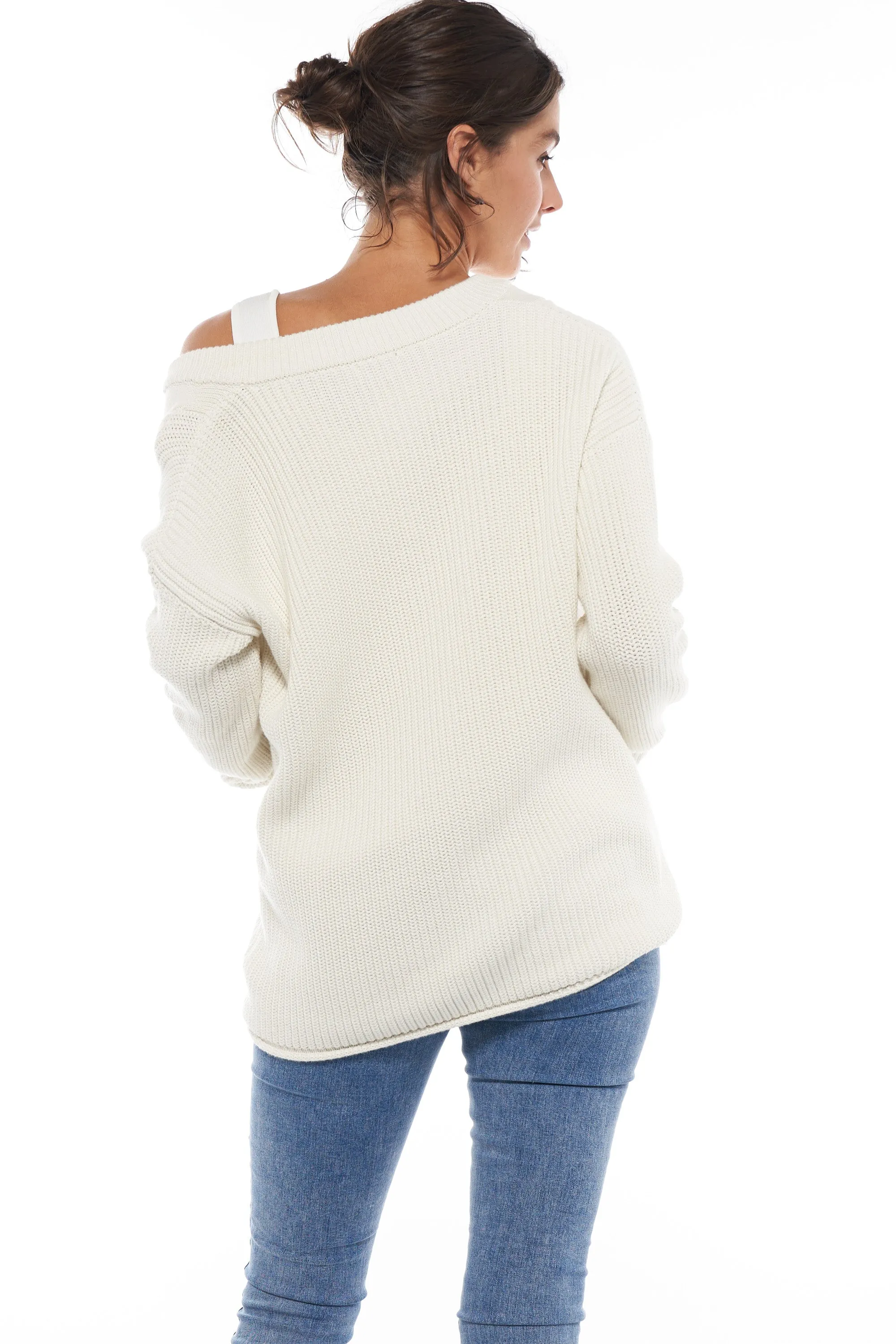 Bound To Be Button Sweater - Ivory