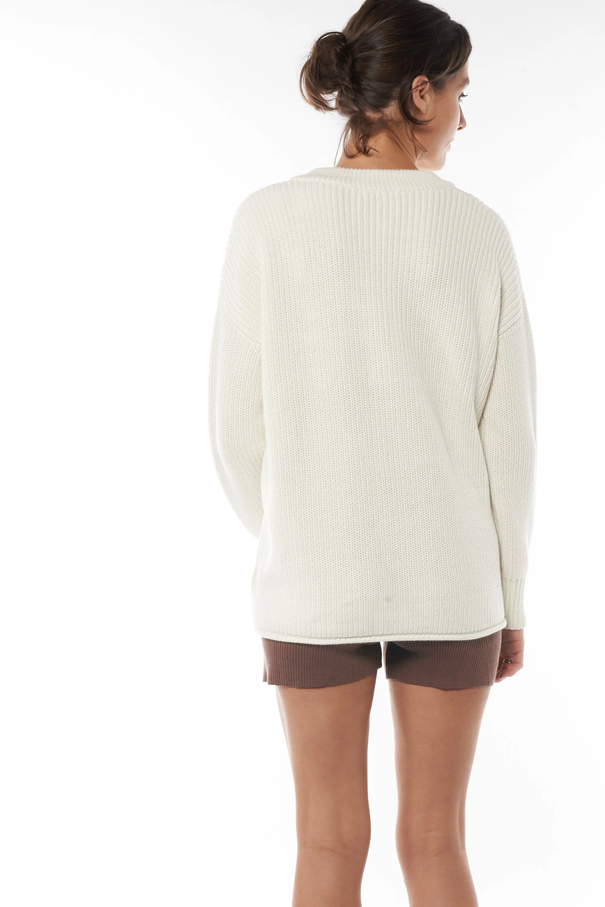 Bound To Be Button Sweater - Ivory