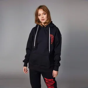 Boy London Boy 1976 Wave Print Hood Black Women BOYL1976WPH-BLK