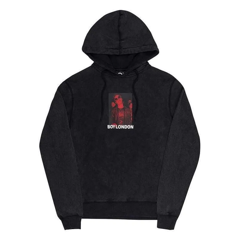 Boy London Photoprint Patch Hood Washed Black Men BOYLPH019-BLK