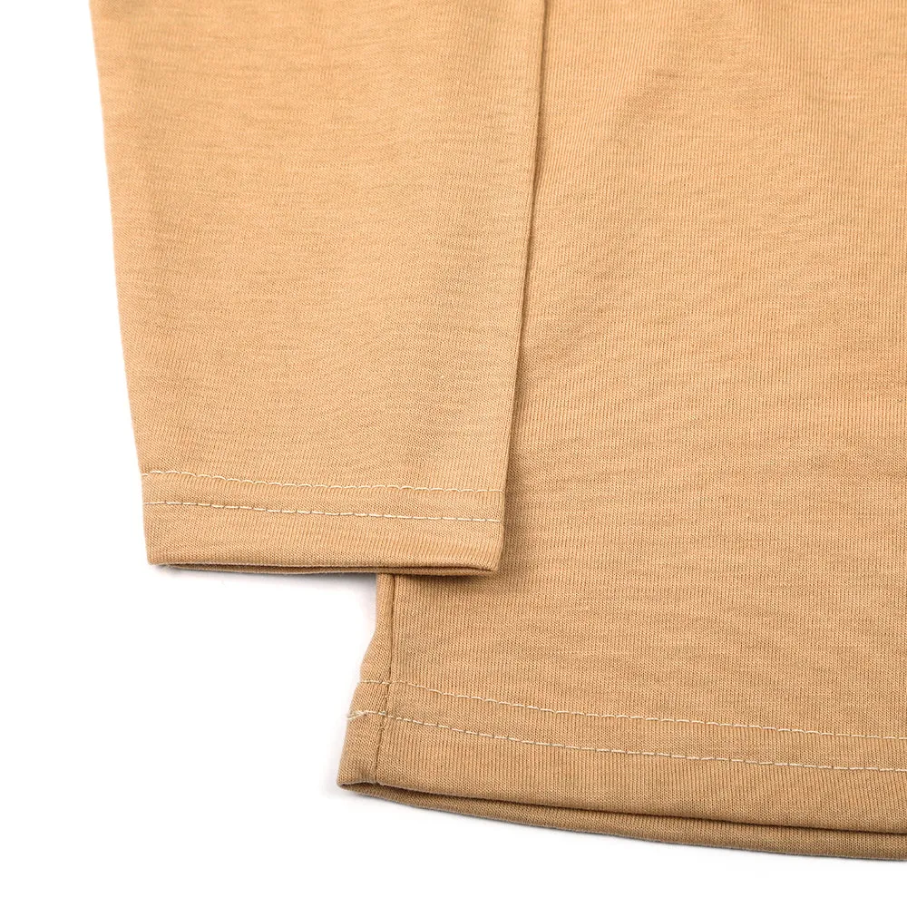 Boys Full Sleeves T-Shirt - Light Brown