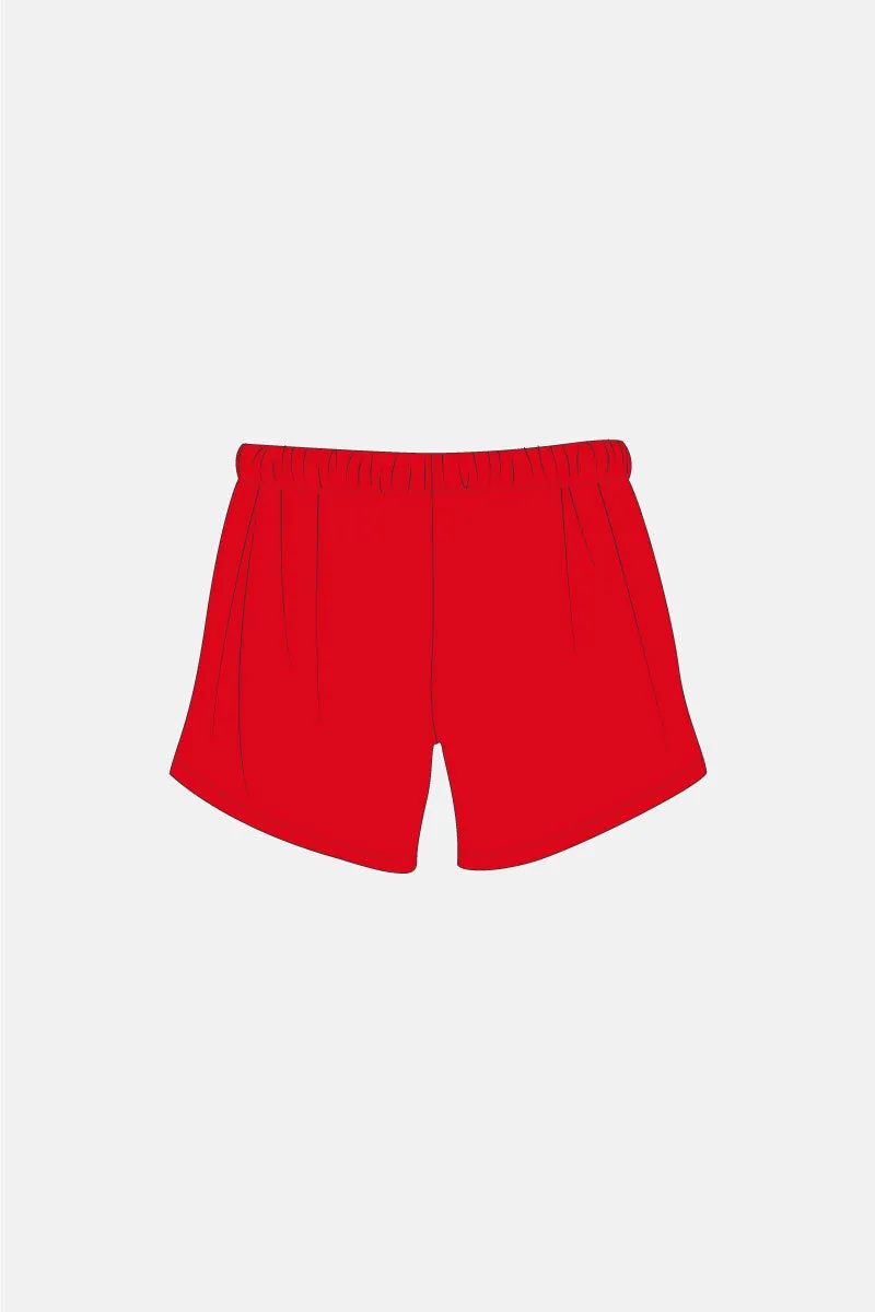Boys Venetian Red Matt Mag Shorts