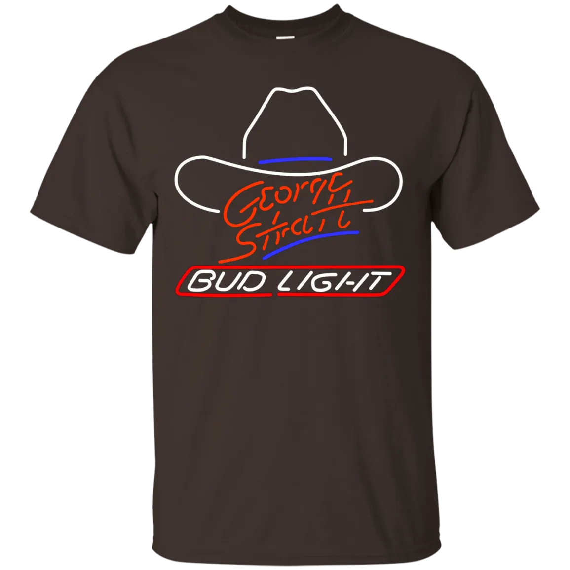 Bud Light Beer T-Shirt Custom Designed Graphic Pattern George Strait