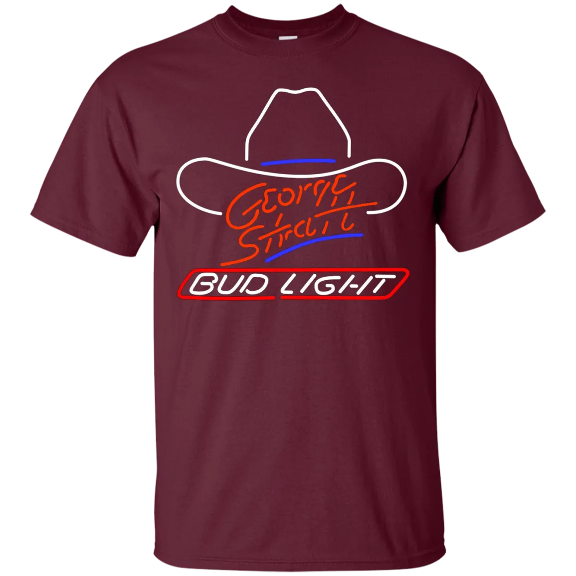 Bud Light Beer T-Shirt Custom Designed Graphic Pattern George Strait