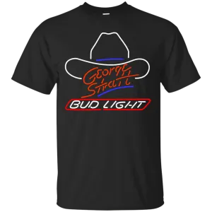 Bud Light Beer T-Shirt Custom Designed Graphic Pattern George Strait