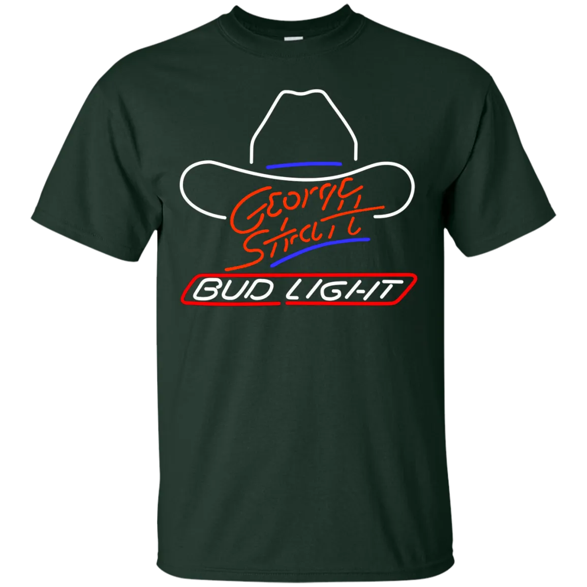 Bud Light Beer T-Shirt Custom Designed Graphic Pattern George Strait
