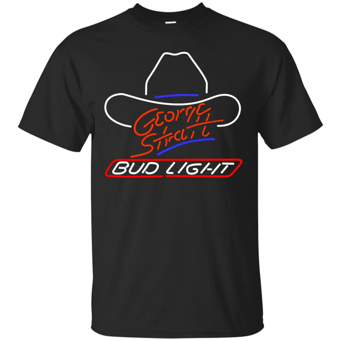 Bud Light Beer T-Shirt Custom Designed Graphic Pattern George Strait