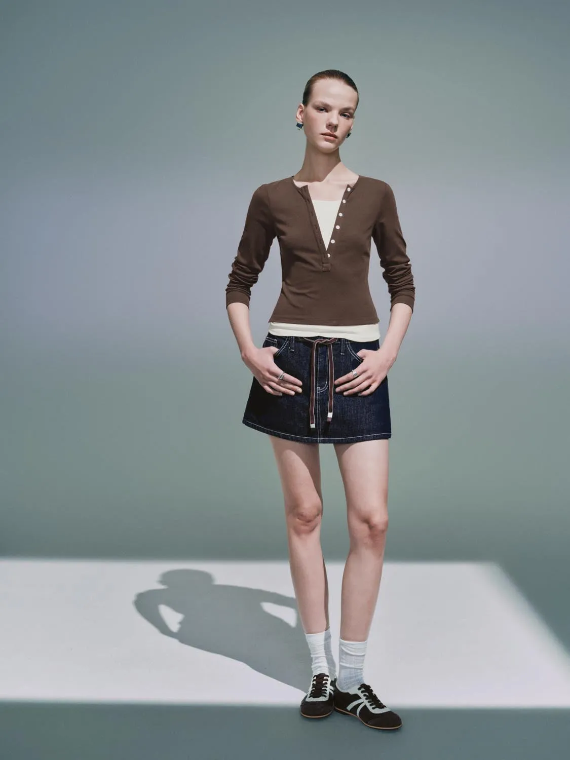 Button Half Placket T-Shirts