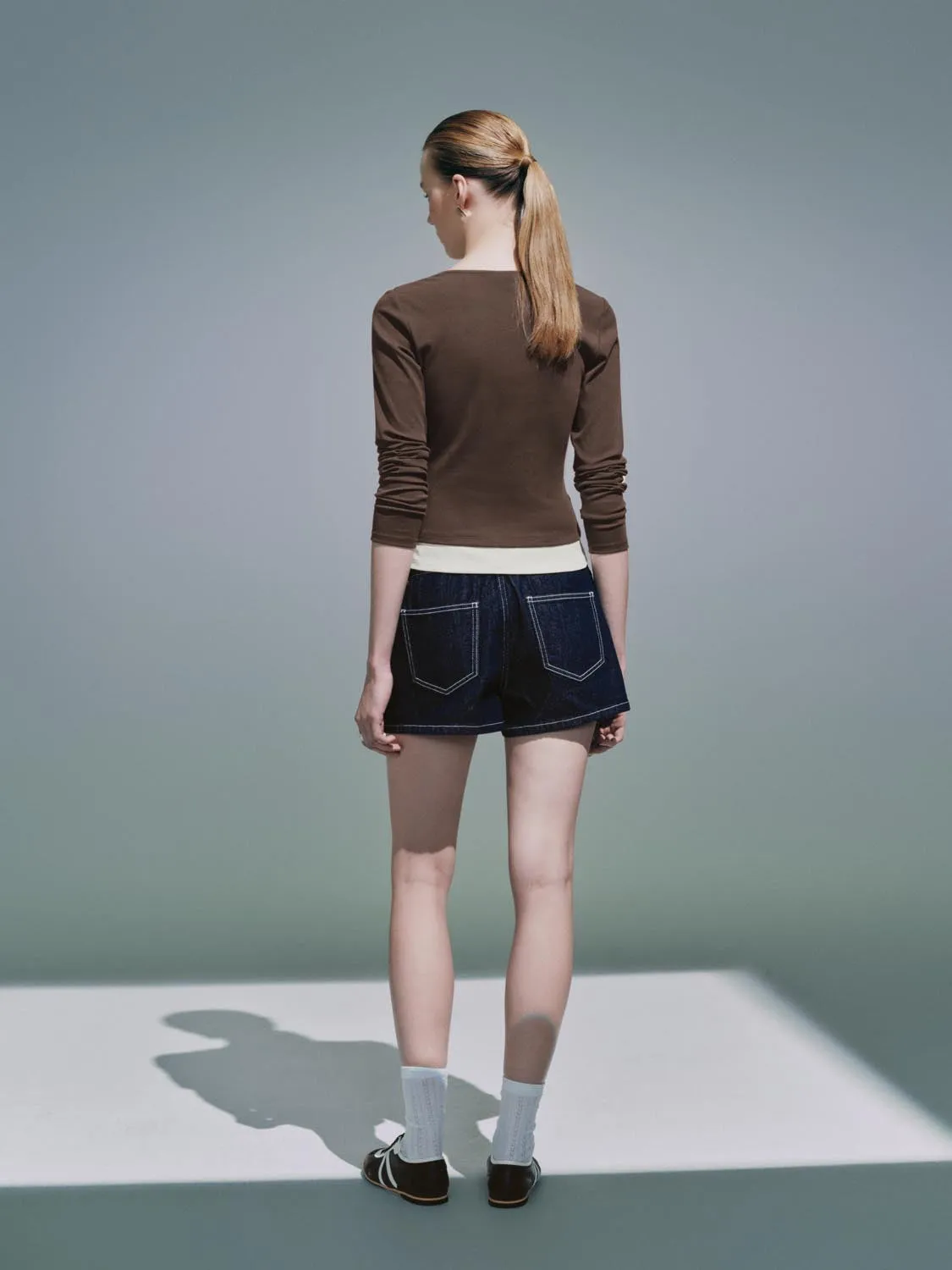 Button Half Placket T-Shirts