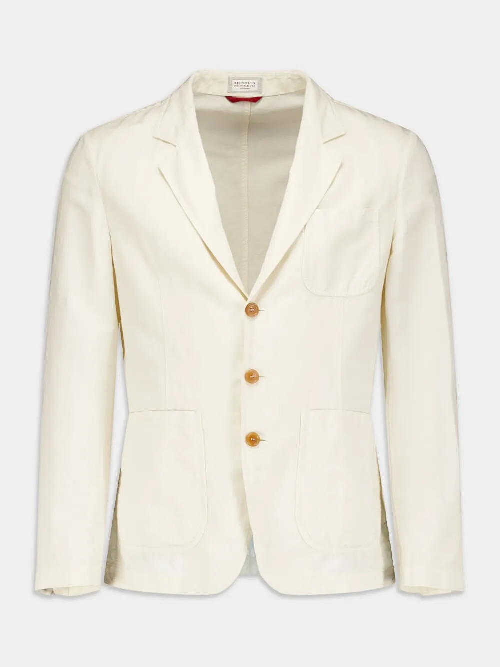 Buttoned Linen Jacket