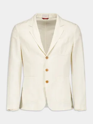 Buttoned Linen Jacket