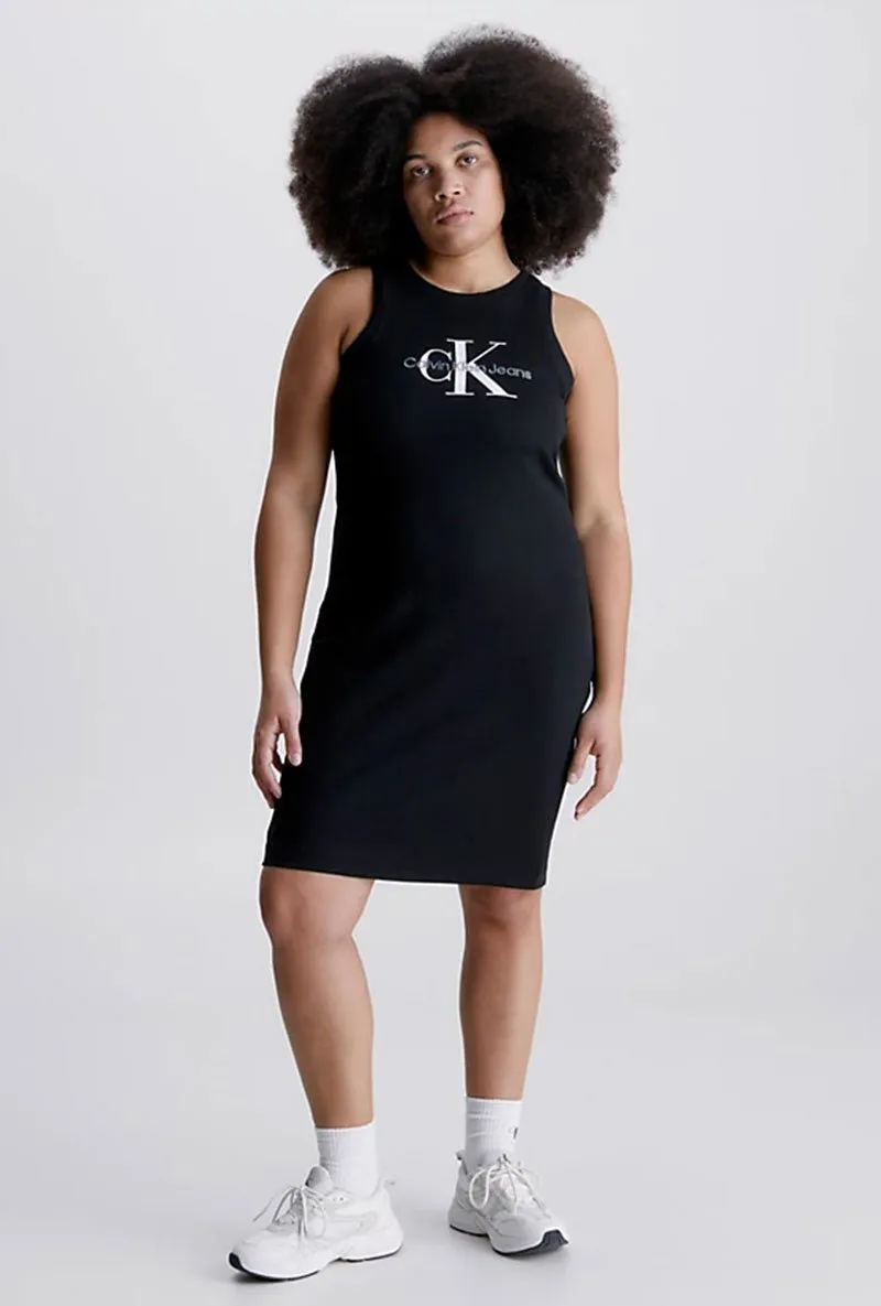 CALVIN KLEIN SLIM RIBBED TANK DRESS