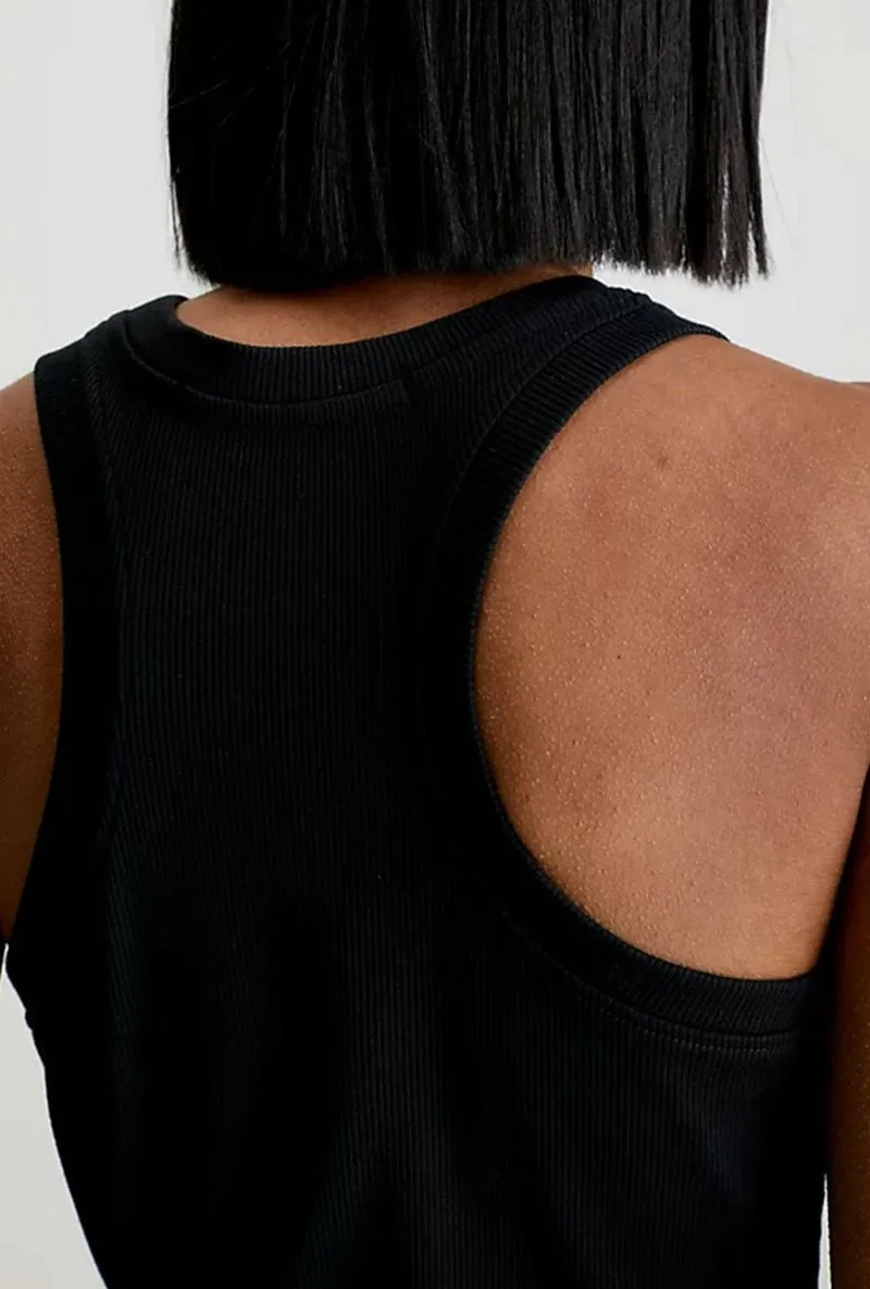 CALVIN KLEIN SLIM RIBBED TANK DRESS