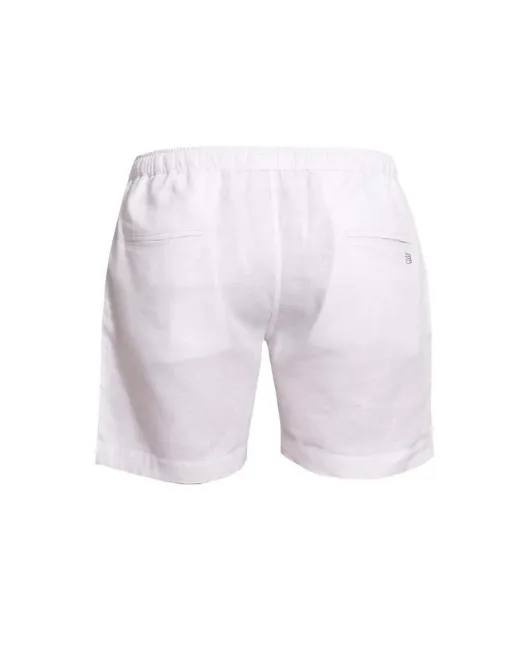 Capri Linen Bermudas - White