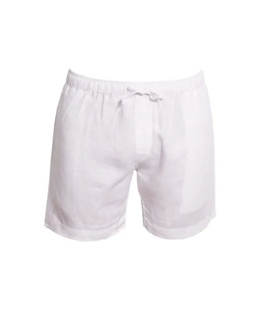 Capri Linen Bermudas - White
