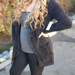 Carmen cardigan charcoal