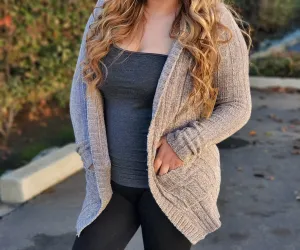 Carmen cardigan Gray