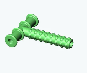 Chewy Tube - Green Knobby Hammer