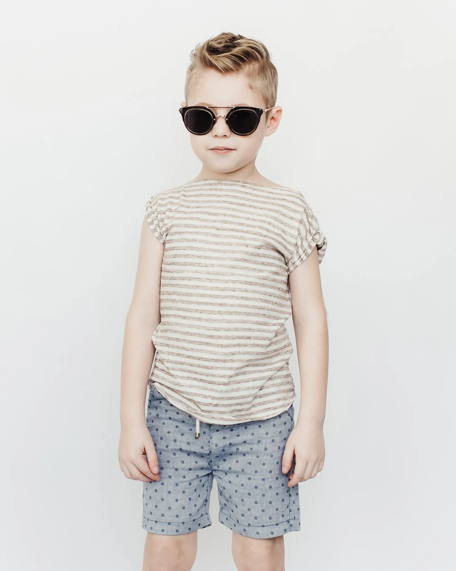 Classic Shorts in Blue Dot