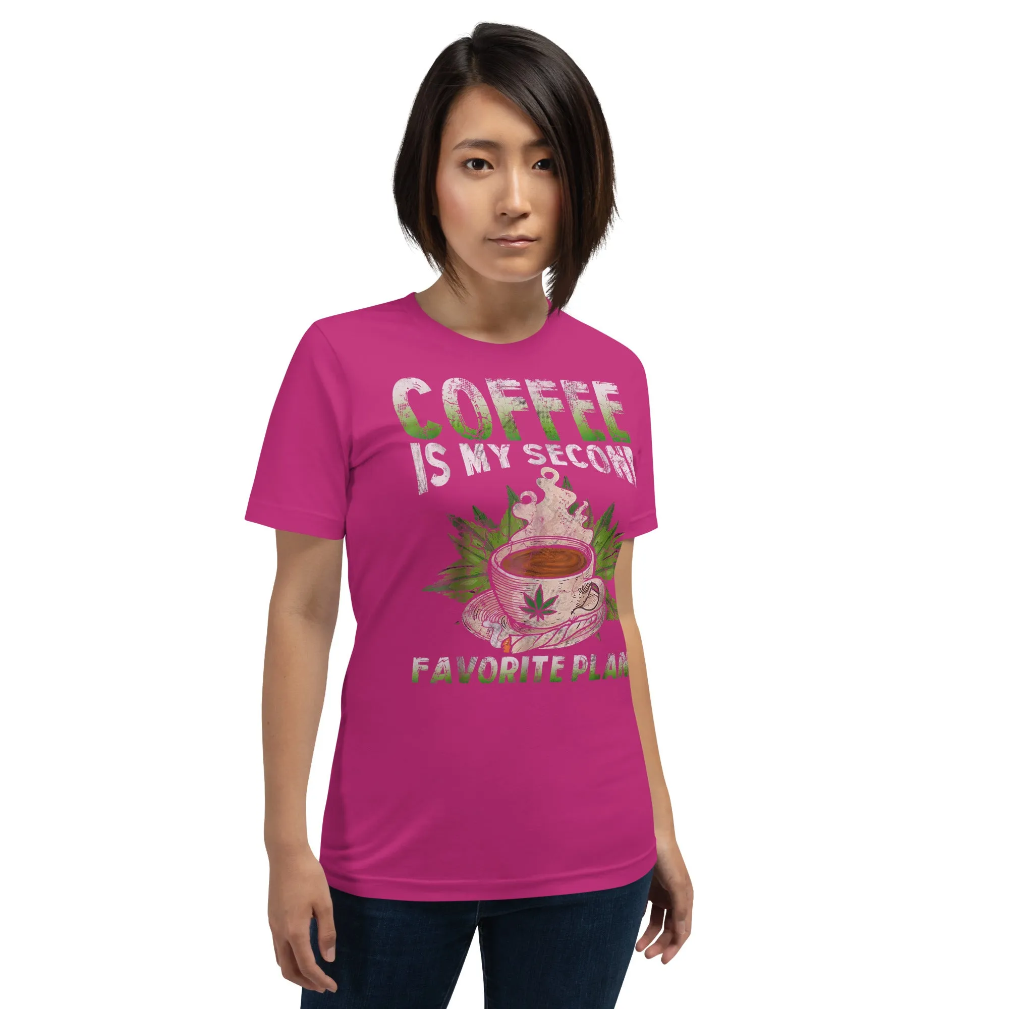 Coffee Is My Second Favorite Plan Unisex t-shirt