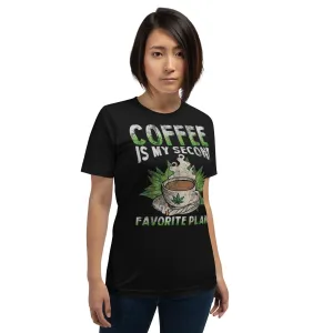 Coffee Is My Second Favorite Plan Unisex t-shirt