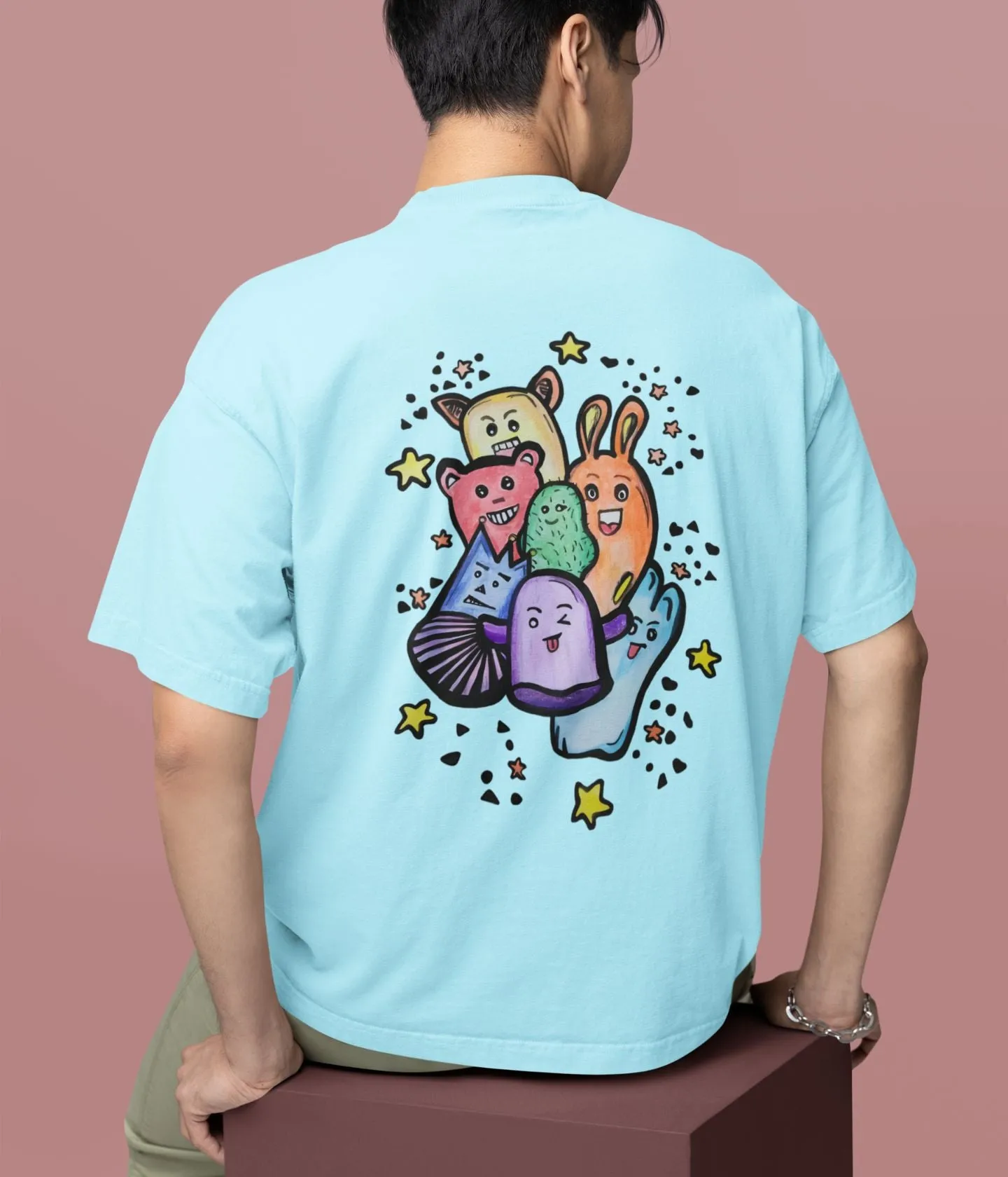 Coloriage Doodle - Oversized Classic T-Shirt