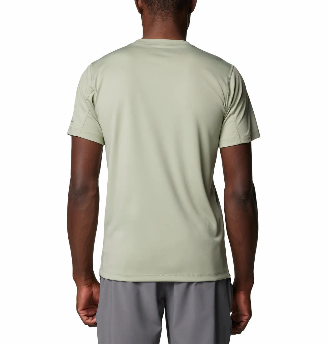 Columbia Mens Green Zero Rules Short Sleeve Graphic Shirt