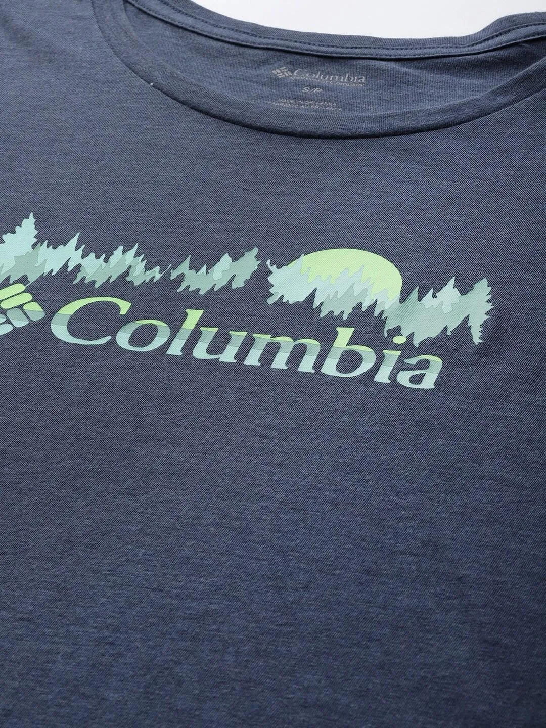 Columbia Women Navy Blue Daisy Days SS Graphic T-Shirt