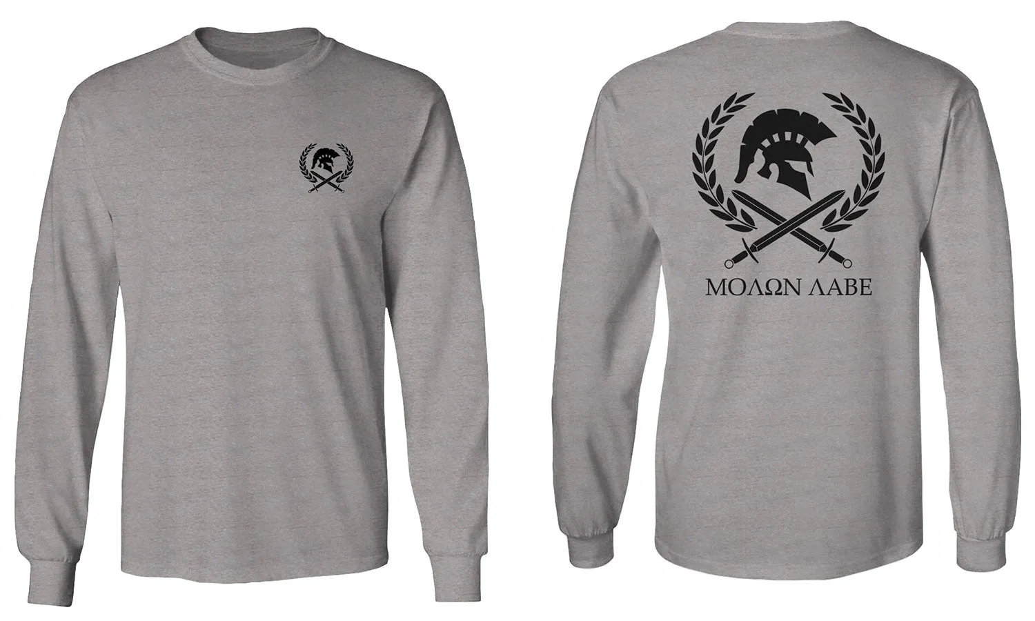 Come and Take Greek Molon Labe Spartan Workout American mens Long sleeve t shirt
