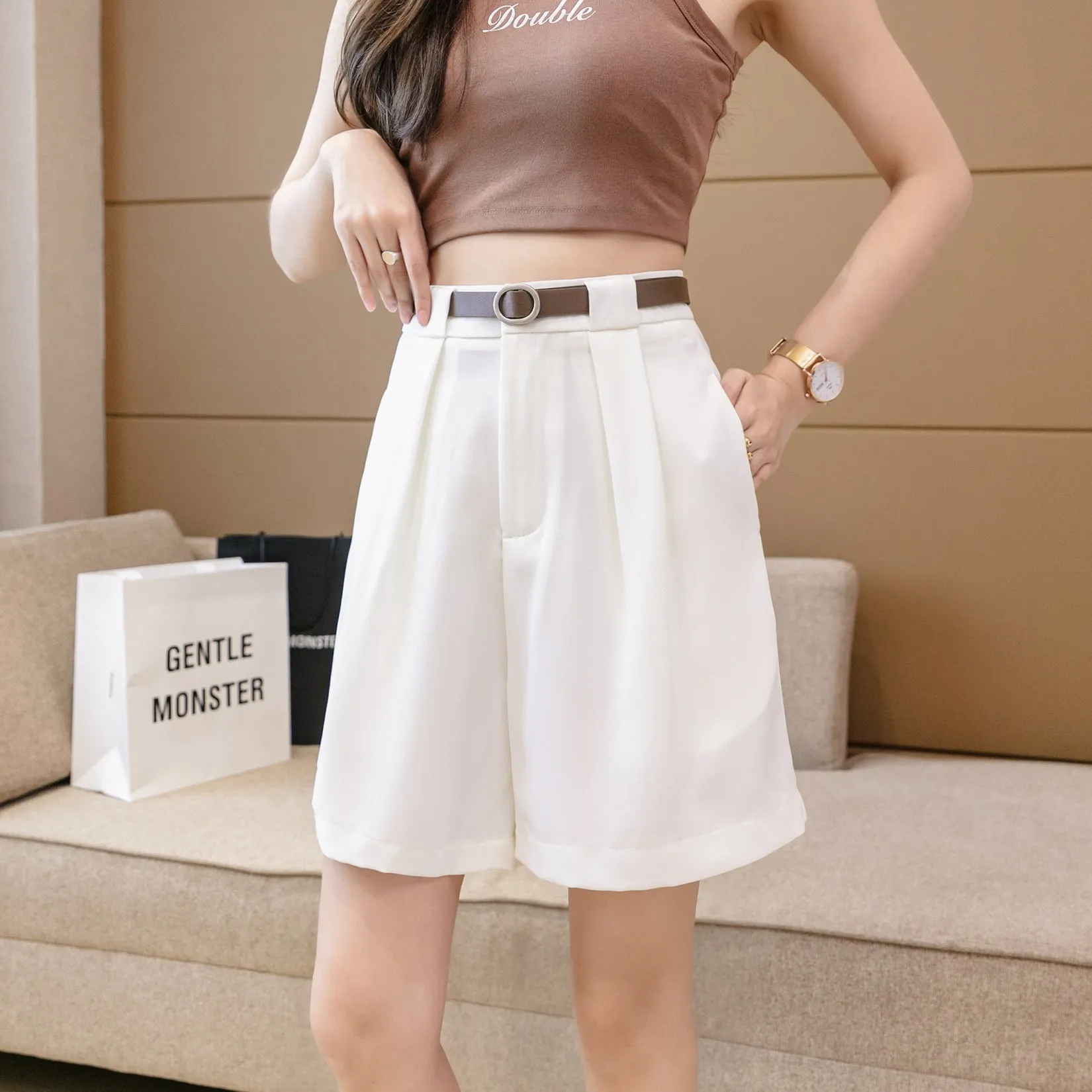Comfortable Cargo Chino Shorts with a Stylish A-Line Design