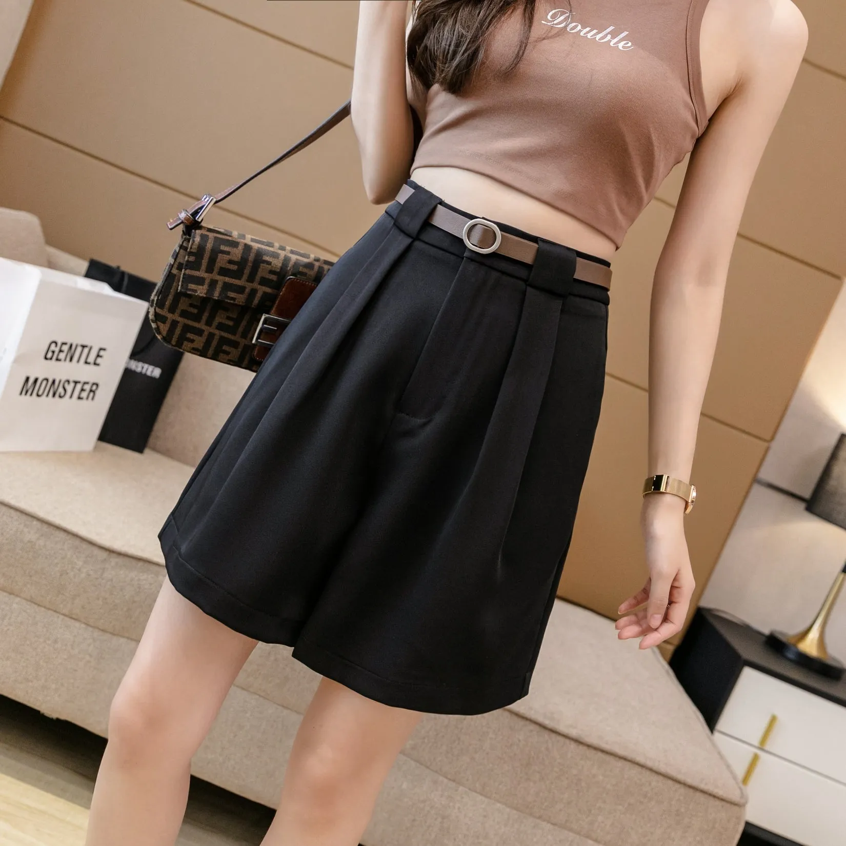 Comfortable Cargo Chino Shorts with a Stylish A-Line Design