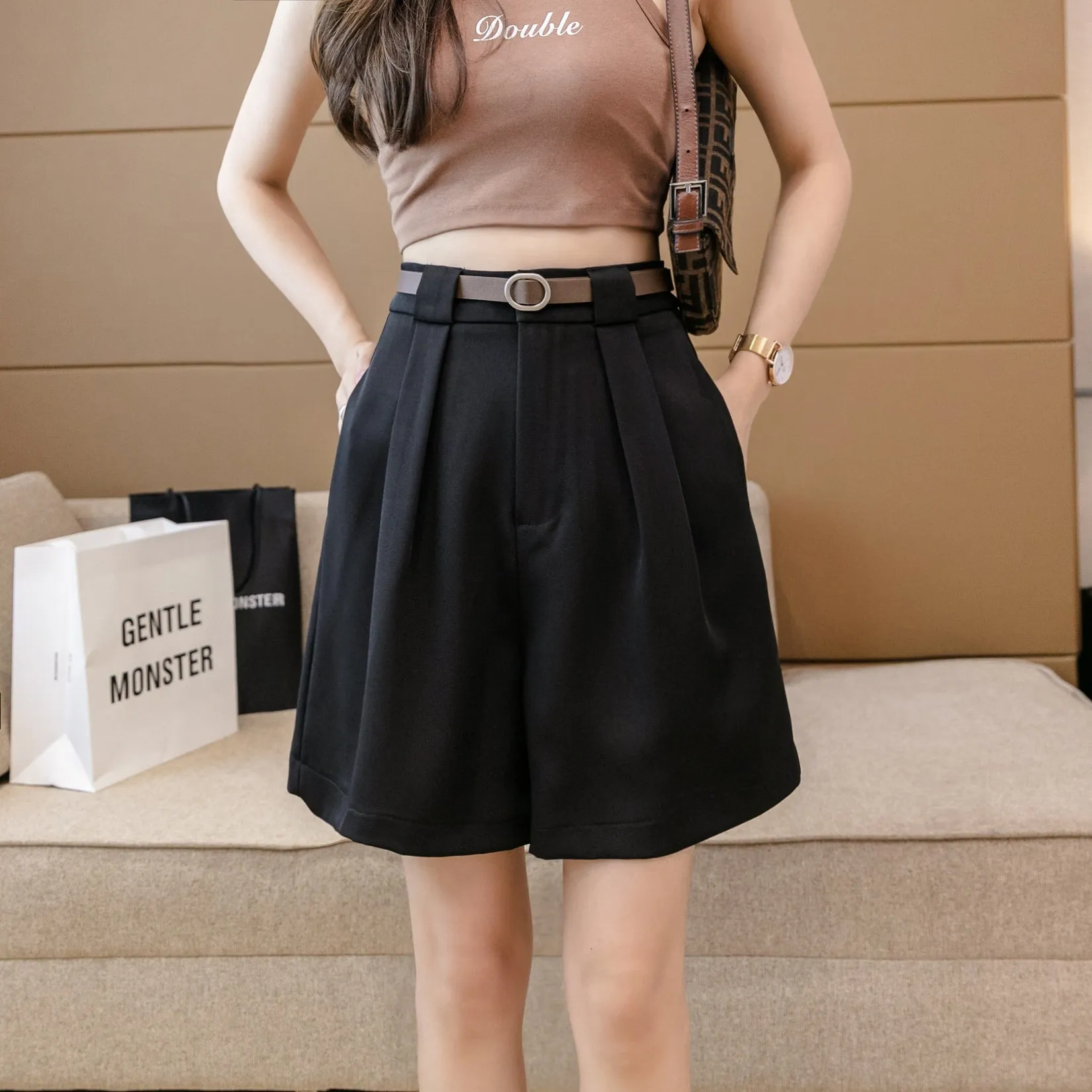 Comfortable Cargo Chino Shorts with a Stylish A-Line Design