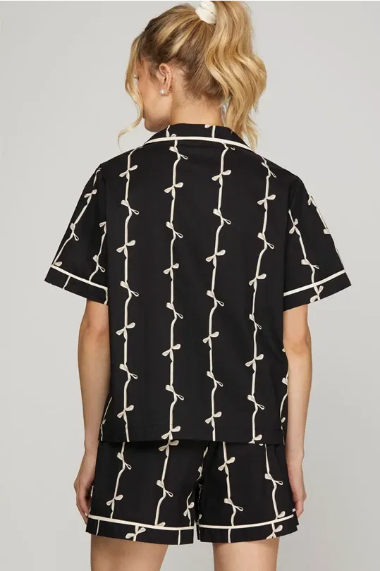 Coquette Pajama Set Top