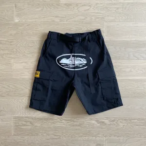 Corteiz OG Cargo Shorts Black