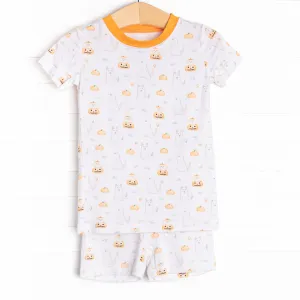 Costume Contest Bamboo Pajama Short Set, Orange